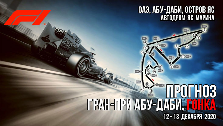 Формула-1. Гран-при АБУ-ДАБИ, ГОНКА. 13.12.2020. ПРОГНОЗ