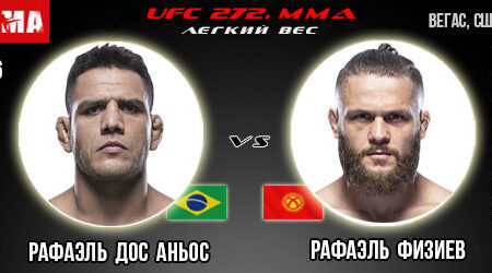 Прогноз на бой Рафаэль Дос Аньос — Рафаэль Физиев. UFC 272