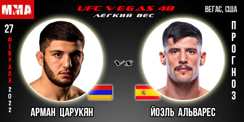 Прогноз. Царукян — Альварес. UFC Vegas 49