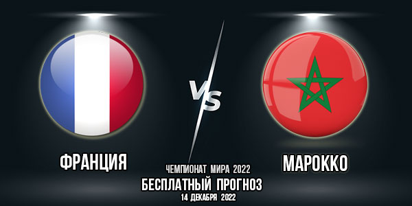 Франция – Марокко. Прогноз на матч 1/2 финала Чемпионата мира 2022