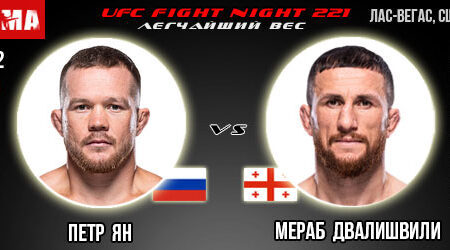 Прогноз Петр Ян – Мераб Двалишвили. UFC Fight Night 221
