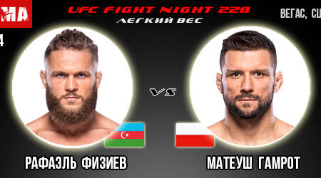 Прогноз и ставка на бой Рафаэль Физиев – Матеуш Гамрот. UFC Fight Night 228