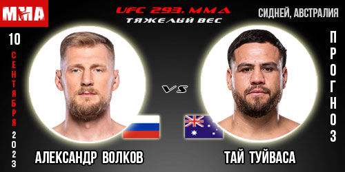 Прогноз и ставка на бой Александр Волков – Тай Туйваса. UFC 293