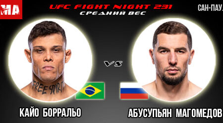 Прогноз и ставка на бой Кайо Борральо – Абусупьян Магомедов. UFC Fight Night 231