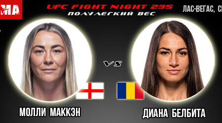 Прогноз и ставка на бой Молли МакКэн – Диана Белбита. UFC Fight Night 235