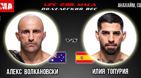 Прогноз и ставка на бой Алекс Волкановски – Илия Топурия. UFC 298