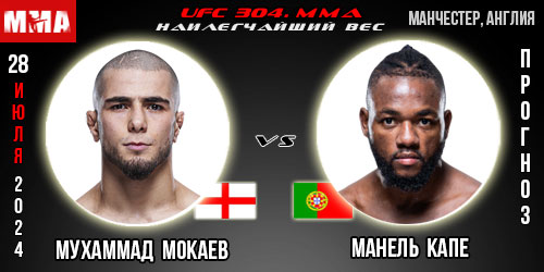 Прогноз и ставка на бой Мухаммад Мокаев – Манель Капе. UFC 304