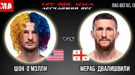 Шон О’Мэлли — Мераб Двалишвили. Прогноз на поединок в рамках UFC 306